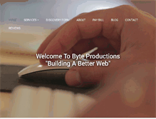 Tablet Screenshot of byte-productions.com